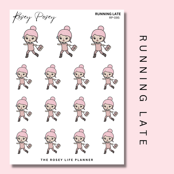 RUNNING LATE | ROSEY POSEY | CLEAR MATTE & MATTE | RP-095
