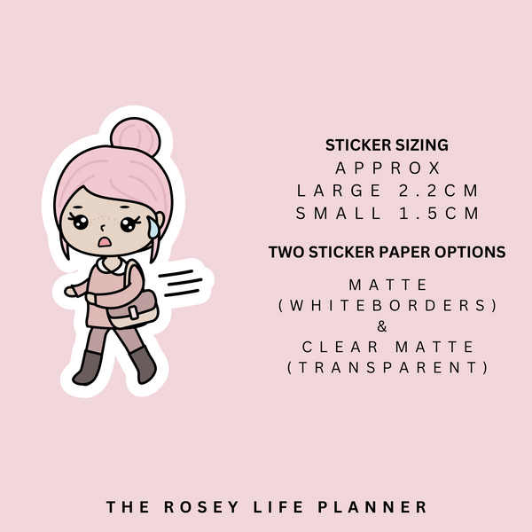 RUNNING LATE 2 | ROSEY POSEY | CLEAR MATTE & MATTE | RP-099