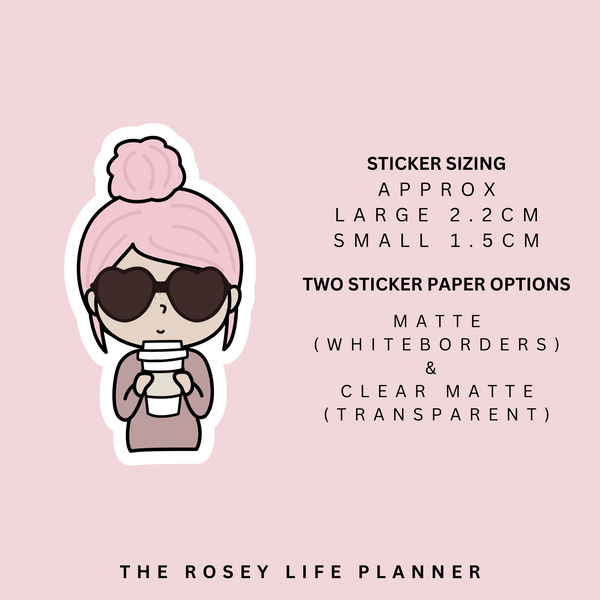 BOSS LADY / COFFEE | ROSEY POSEY | CLEAR MATTE & MATTE | RP-049