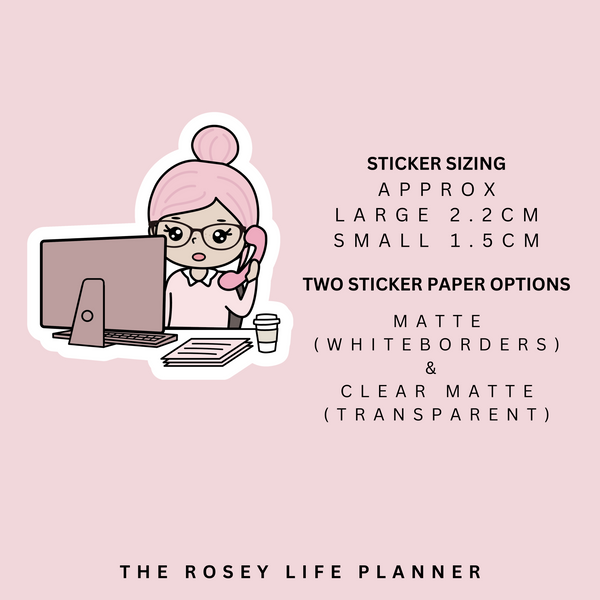 OFFICE DAY | ROSEY POSEY | CLEAR MATTE & MATTE | RP-137