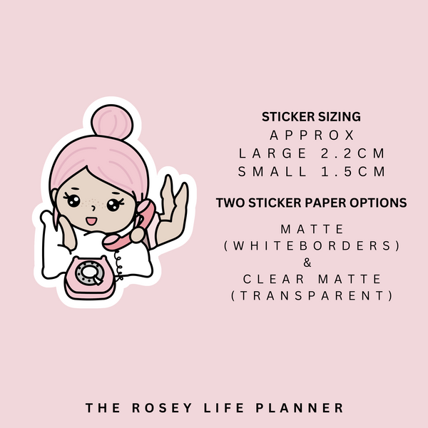 PHONE CALL | ROSEY POSEY | CLEAR MATTE & MATTE | RP-088