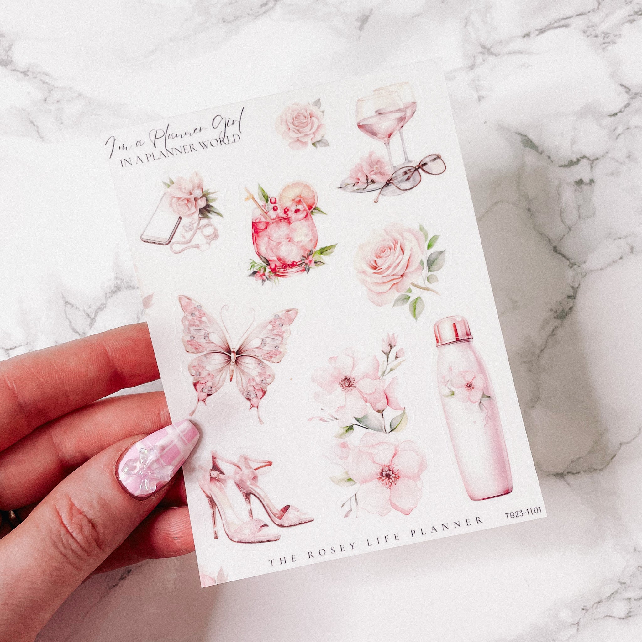 I'M A PLANNER GIRL | DECO STICKERS | SHEET 1 | CLEAR/ MATTE | TB23-1 ...