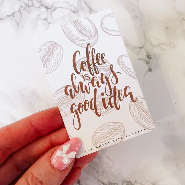 COFFEE & PLANNING 2.0| JOURNALING CARD | PLANNER DECO |