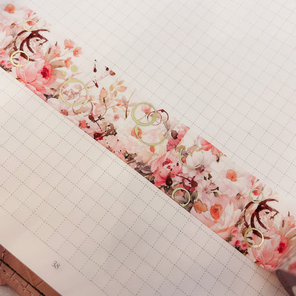 Washi Tape | With gold foil | 10 m - 2.5 cm | coffee & planning 2.0