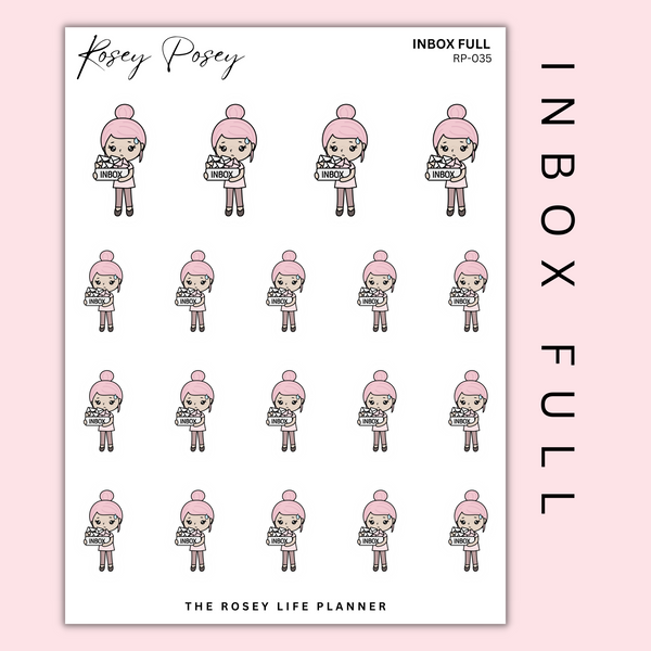 INBOX FULL | ROSEY POSEY | CLEAR MATTE & MATTE | RP-035