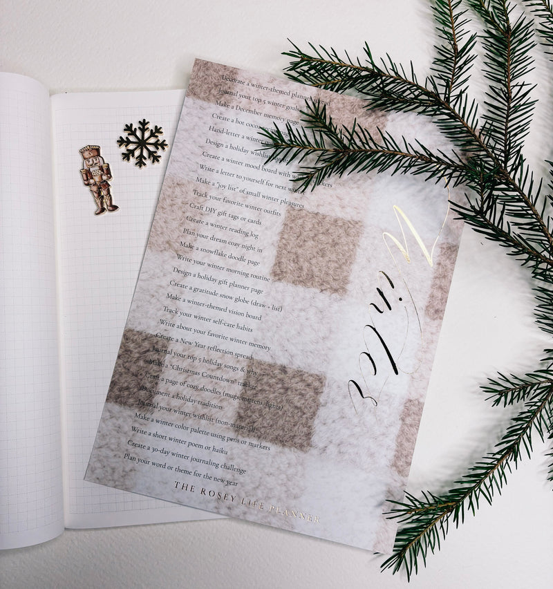 PLANNER JOURNAL CARD A5 | DEC 2025 COLLECTION