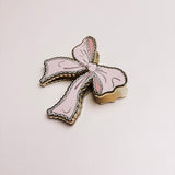 JOURNAL CLIP | PINK LACE BOW |