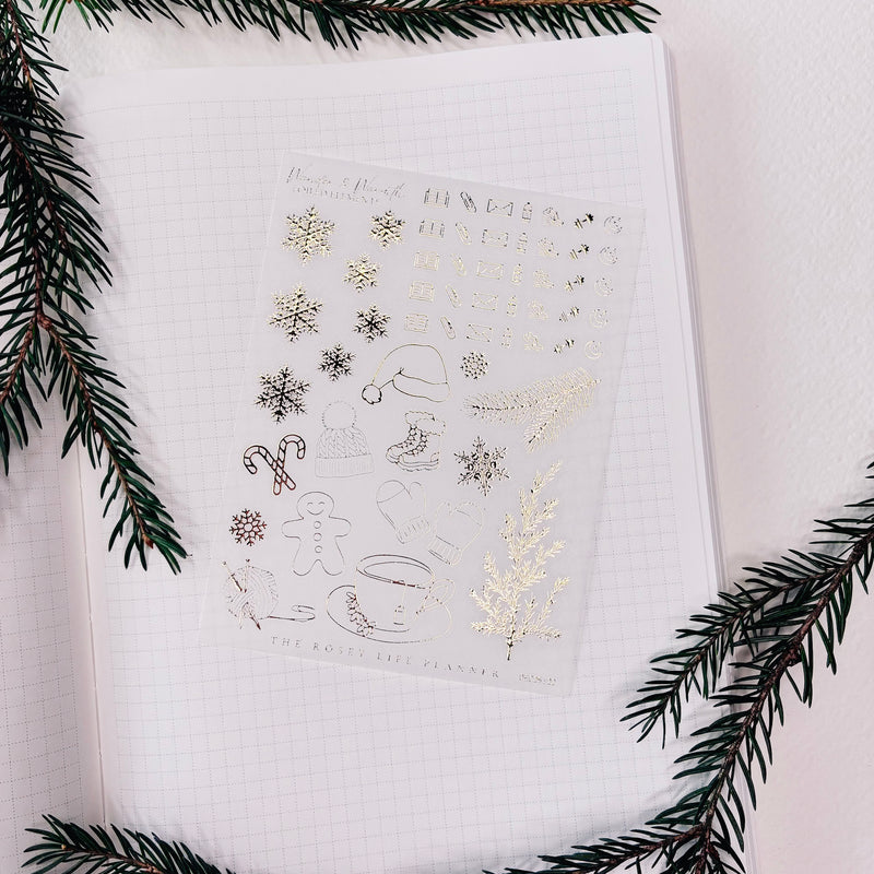 DECO STICKERS  | SHEET 22  | CLEAR/ MATTE  | DECEMBER 2025 COLLECTION