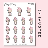 EXHAUSTED | ROSEY POSEY | CLEAR MATTE & MATTE | RP-092