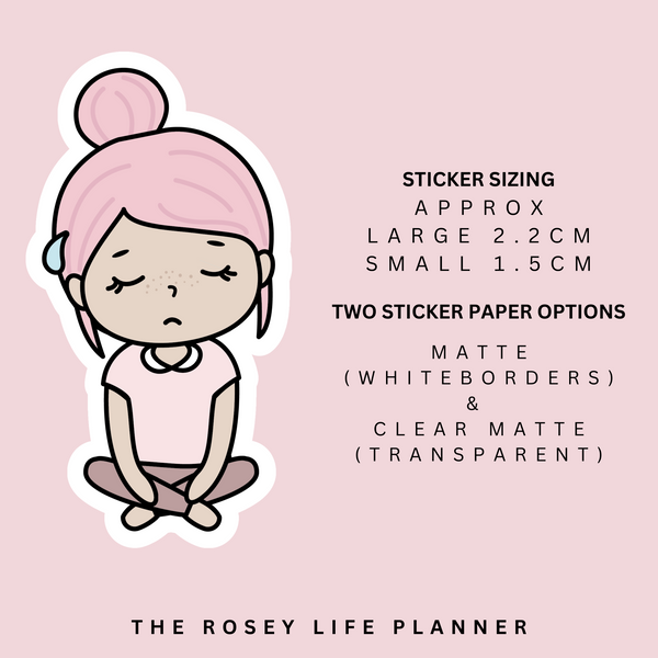 EXHAUSTED | ROSEY POSEY | CLEAR MATTE & MATTE | RP-092