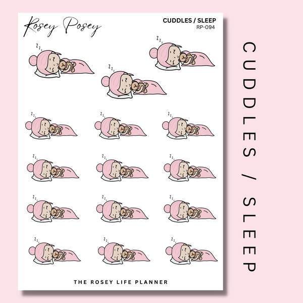 CUDDLES / SLEEP | ROSEY POSEY | CLEAR MATTE & MATTE | RP-094