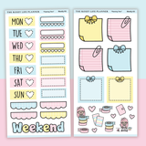 STICKER KIT | Planning Time | WEEKLY | COMPACT- HOBONICHI WEEKS - A6 - PASSPORT