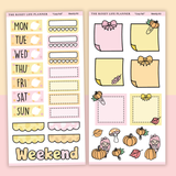 STICKER KIT | Cozy Fall | WEEKLY | COMPACT- HOBONICHI WEEKS - A6 - PASSPORT