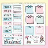 STICKER KIT | Rainy | WEEKLY | COMPACT- HOBONICHI WEEKS - A6 - PASSPORT