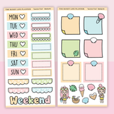 STICKER KIT | Summer | WEEKLY | COMPACT- HOBONICHI WEEKS - A6 - PASSPORT