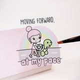 ROSEY POSEY | MOVING FORWARD | DIE CUT STICKER