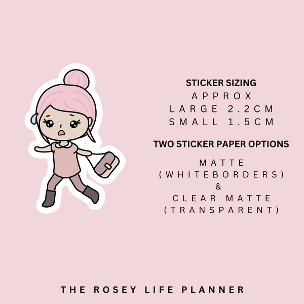 RUNNING LATE | ROSEY POSEY | CLEAR MATTE & MATTE | RP-095