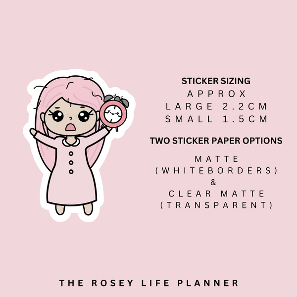 WOKE UP LATE | ROSEY POSEY | CLEAR MATTE & MATTE | RP-097