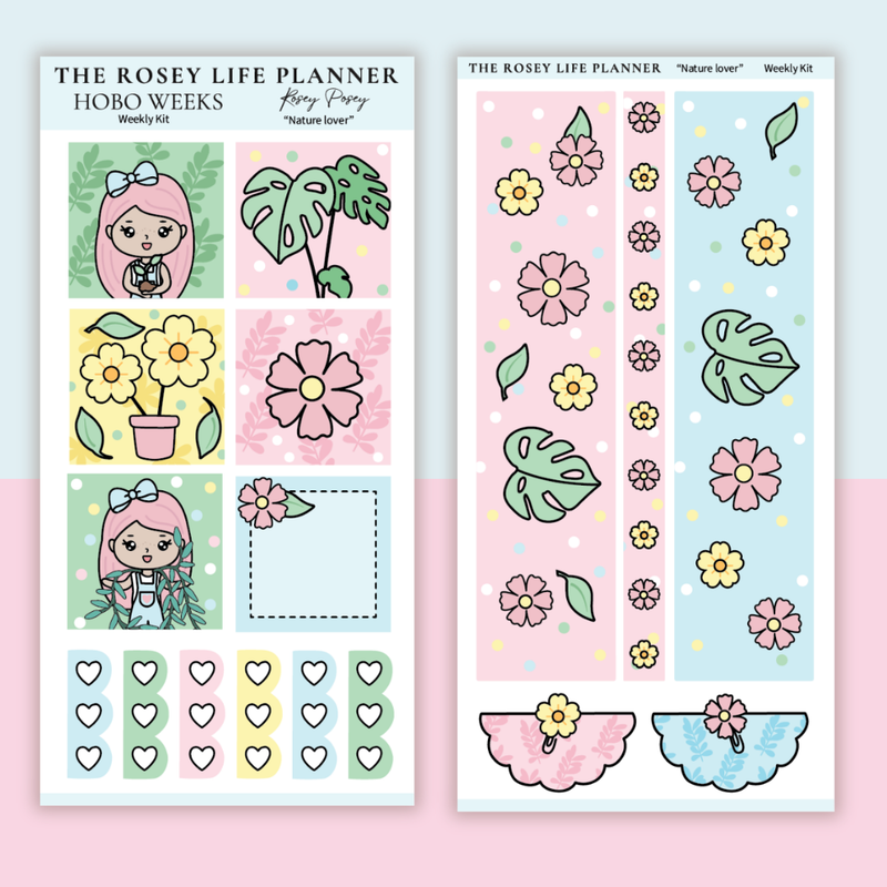 STICKER KIT | Nature Lover | WEEKLY | COMPACT- HOBONICHI WEEKS - A6 - PASSPORT