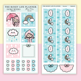 STICKER KIT | Rainy | WEEKLY | COMPACT- HOBONICHI WEEKS - A6 - PASSPORT