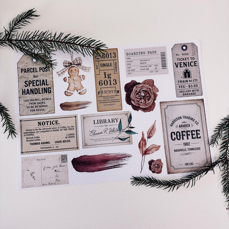 A4 DECO SHEET | TEXTURED PAPER - DECEMBER 2025