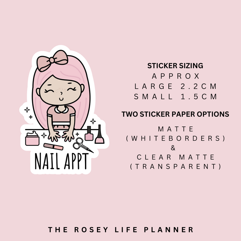 NAIL APPOINTMENT | ROSEY POSEY | CLEAR MATTE & MATTE | RP-102