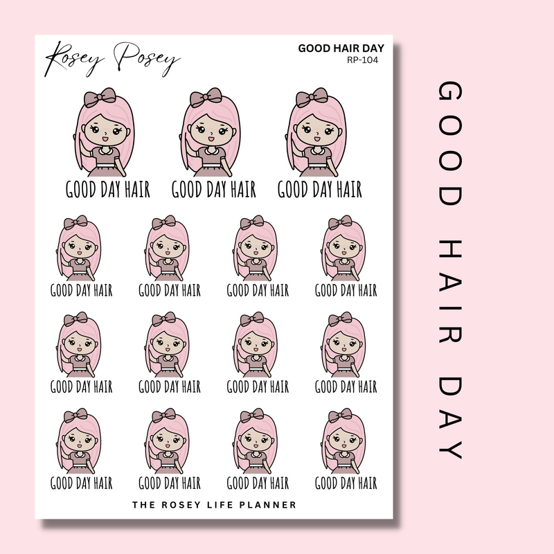 GOOD HAIR DAY | ROSEY POSEY | CLEAR MATTE & MATTE | RP-104