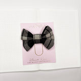 BOW PLANNER CLIP | PLAID