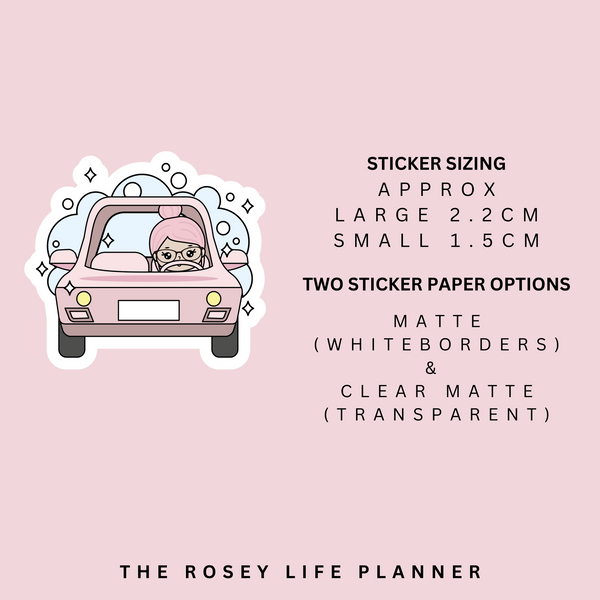 CAR WASH | ROSEY POSEY | CLEAR MATTE & MATTE | RP-108