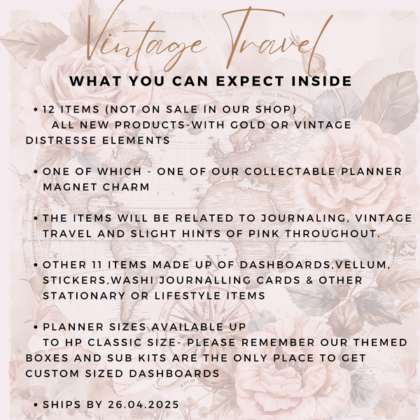 BOX PRESALE : VINTAGE TRAVEL & JOURNALING THEMED MYSTERY BOX