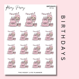 BIRTHDAYS | ROSEY POSEY | CLEAR MATTE & MATTE | RP-111