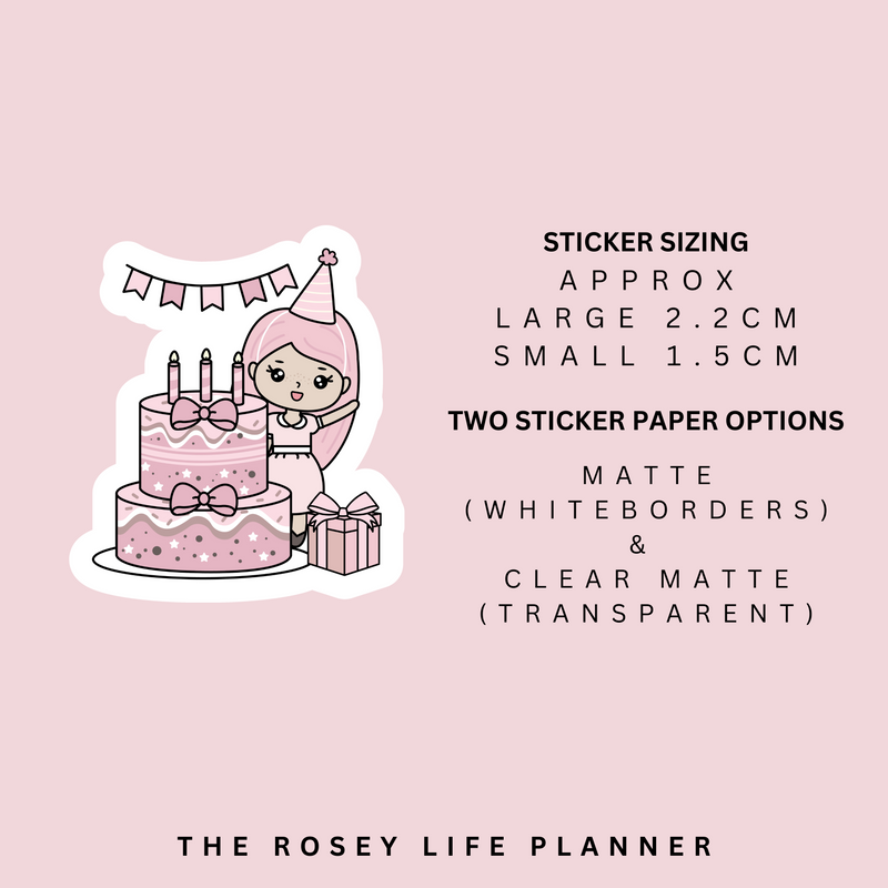 BIRTHDAYS | ROSEY POSEY | CLEAR MATTE & MATTE | RP-111