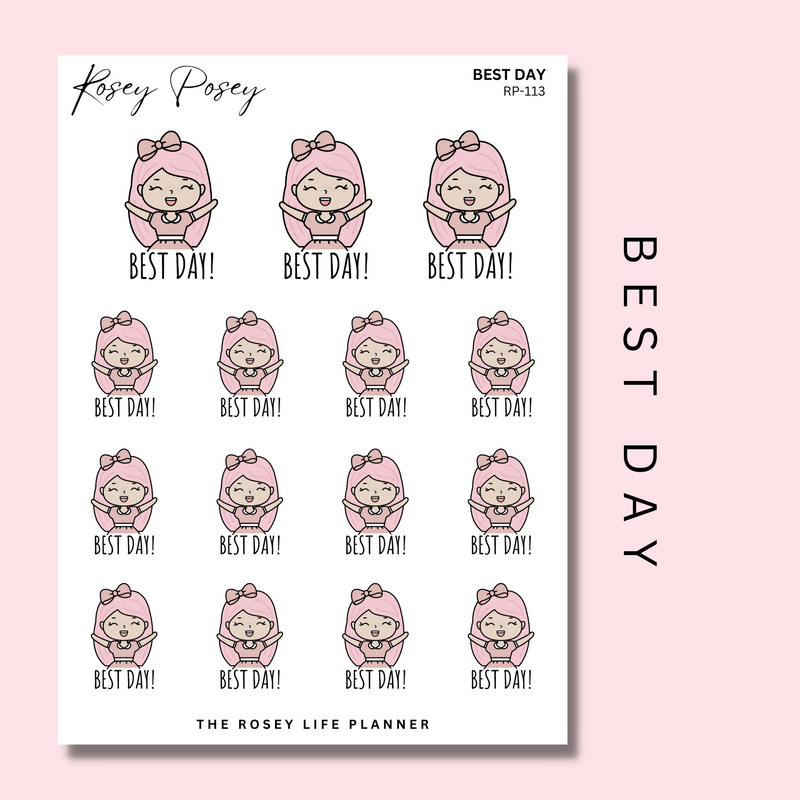 BEST DAY | ROSEY POSEY | CLEAR MATTE & MATTE | RP-113