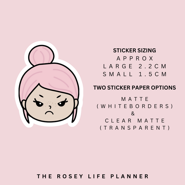 ANGRY | ROSEY POSEY | CLEAR MATTE & MATTE | RP-117