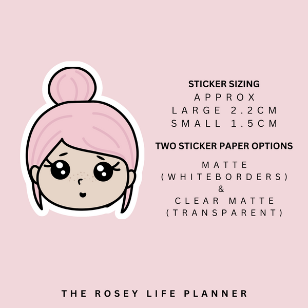 OHHH CUTE | ROSEY POSEY | CLEAR MATTE & MATTE | RP-119