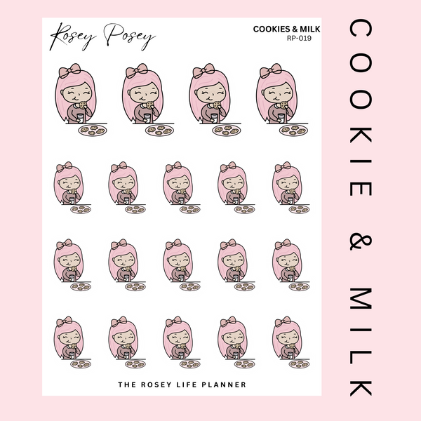 COOKIES & MILK | ROSEY POSEY | CLEAR MATTE & MATTE | RP-019