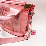 ROSEY PLANNER MINI CARRY CADDY | STATIONARY ORGANIZER | PINK CANVAS