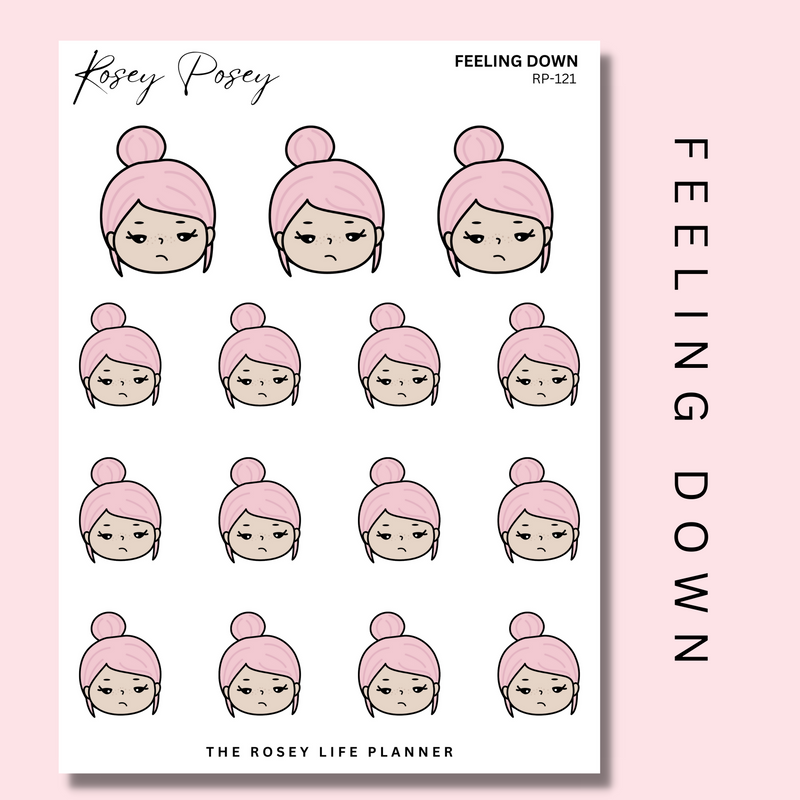 FEELING DOWN | ROSEY POSEY | CLEAR MATTE & MATTE | RP-121