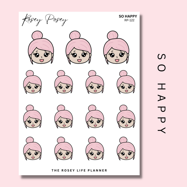 SO HAPPY | ROSEY POSEY | CLEAR MATTE & MATTE | RP-122