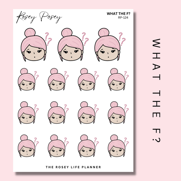 WHAT THE F? | ROSEY POSEY | CLEAR MATTE & MATTE | RP-124