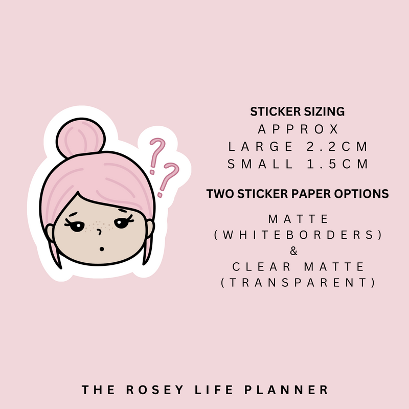 WHAT THE F? | ROSEY POSEY | CLEAR MATTE & MATTE | RP-124