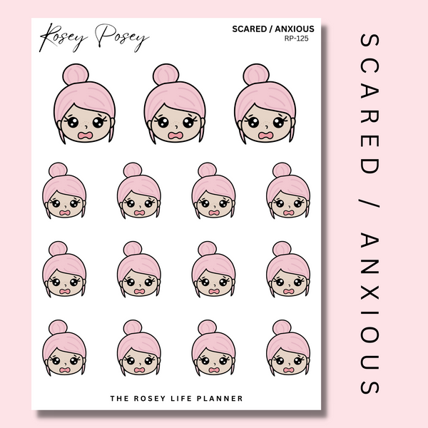 SCARED / ANXIOUS | ROSEY POSEY | CLEAR MATTE & MATTE | RP-125