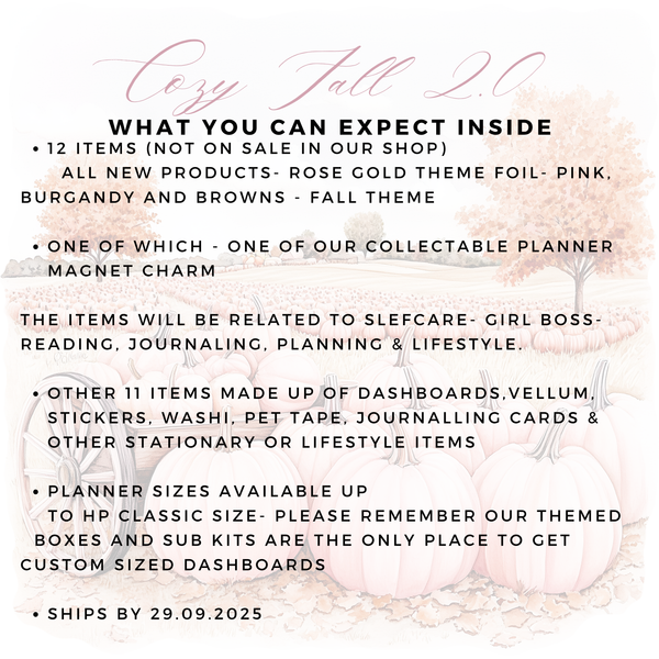 BOX PRESALE : COZY FALL 2.0 | THEMED MYSTERY BOX