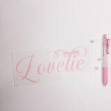 SHIRT TRANSFER STICKERS | LOVELIE | ANNIVERSARY COLLECTION