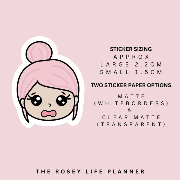 SCARED / ANXIOUS | ROSEY POSEY | CLEAR MATTE & MATTE | RP-125