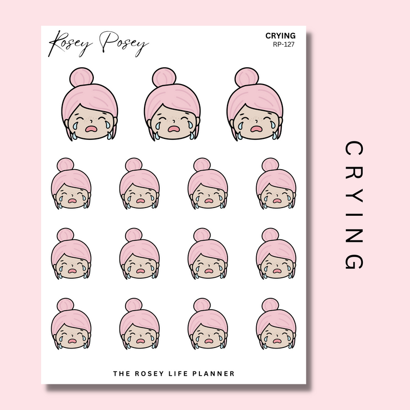 CRYING | ROSEY POSEY | CLEAR MATTE & MATTE | RP-127