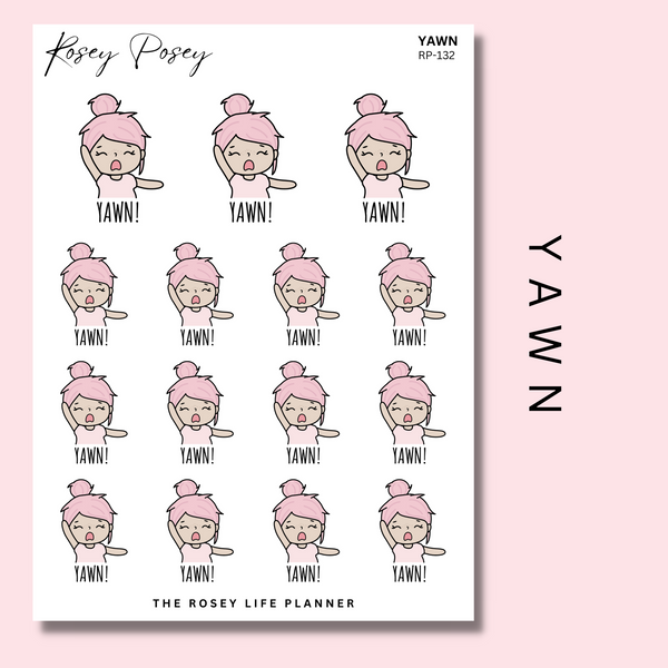 YAWN | ROSEY POSEY | CLEAR MATTE & MATTE | RP-132