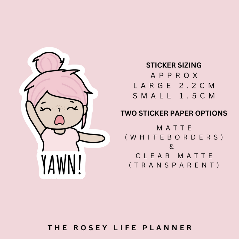YAWN | ROSEY POSEY | CLEAR MATTE & MATTE | RP-132