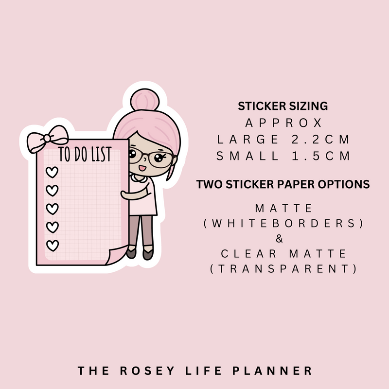 TO DO LIST | ROSEY POSEY | CLEAR MATTE & MATTE | RP-133