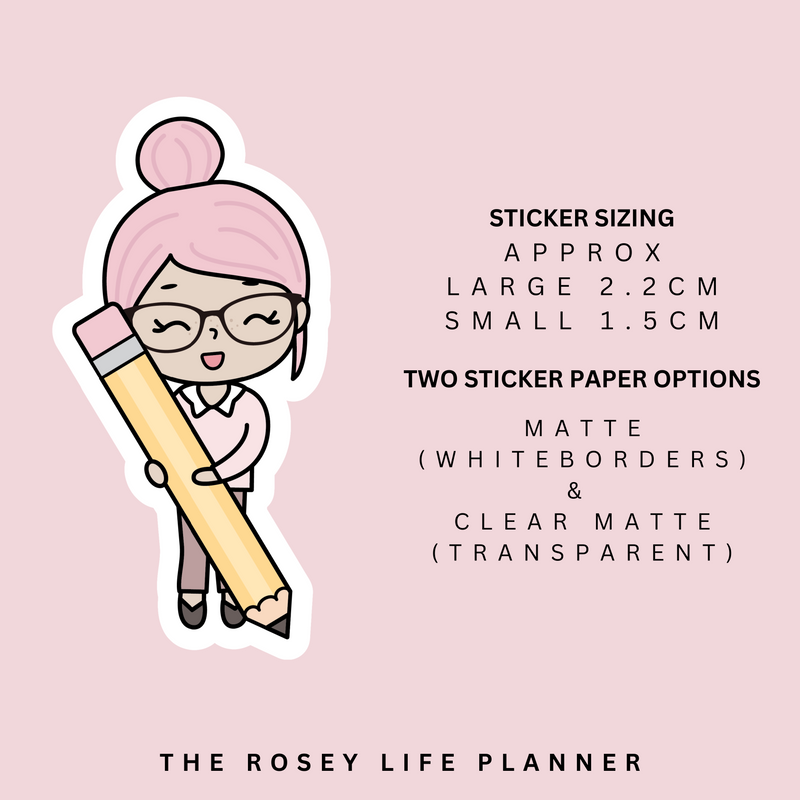 PENCIL | ROSEY POSEY | CLEAR MATTE & MATTE | RP-134